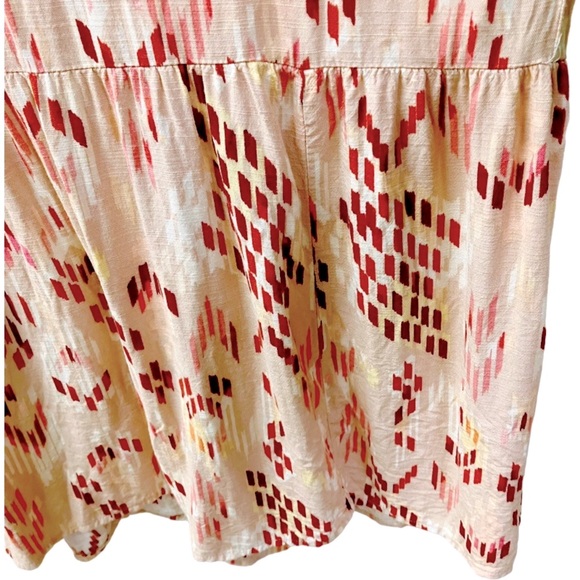 KNOX ROSE Womens MIDI Dress SIZE Large V-Neck Tassels Elastic Waist Pockets - Picture 7 of 12